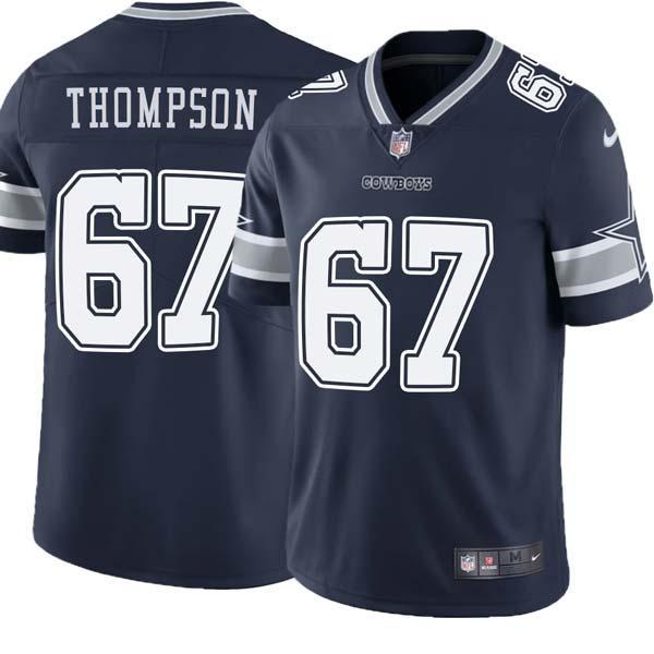 Navy Broderick Thompson Cowboys #67 Stitched American Football Jersey Custom Sewn-on Patches Mens Womens Youth