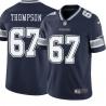 Navy Broderick Thompson Cowboys #67 Stitched American Football Jersey Custom Sewn-on Patches Mens Womens Youth