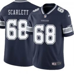 Navy Noel Scarlett Cowboys #68 Stitched American Football Jersey Custom Sewn-on Patches Mens Womens Youth