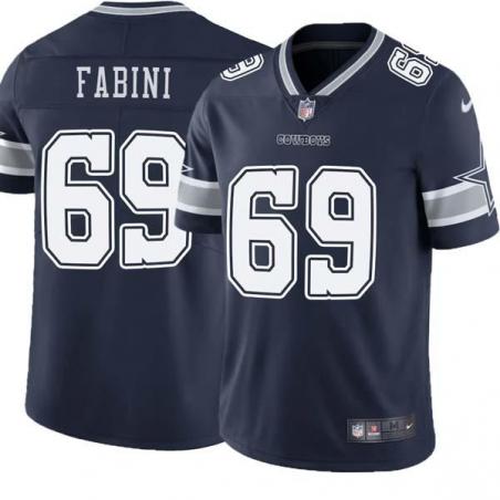 Navy Jason Fabini Cowboys #69 Stitched American Football Jersey Custom Sewn-on Patches Mens Womens Youth