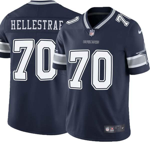 Navy Dale Hellestrae Cowboys #70 Stitched American Football Jersey Custom Sewn-on Patches Mens Womens Youth