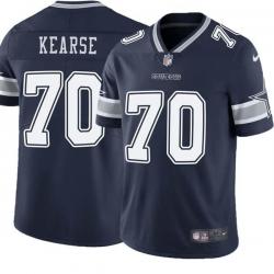 Navy Frank Kearse Cowboys #70 Stitched American Football Jersey Custom Sewn-on Patches Mens Womens Youth