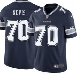 Navy Drake Nevis Cowboys #70 Stitched American Football Jersey Custom Sewn-on Patches Mens Womens Youth