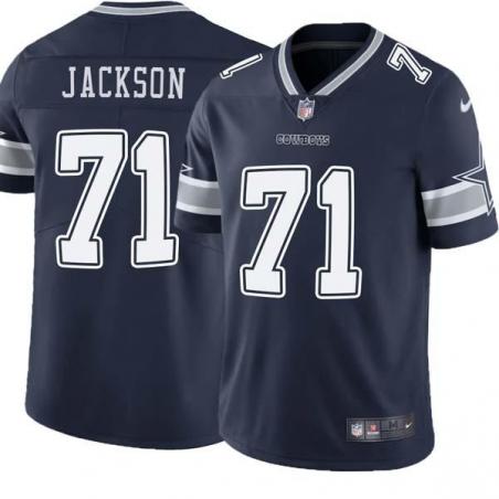 Navy Alcender Jackson Cowboys #71 Stitched American Football Jersey Custom Sewn-on Patches Mens Womens Youth