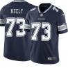 Navy Ralph Neely Cowboys #73 Stitched American Football Jersey Custom Sewn-on Patches Mens Womens Youth