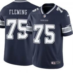 Navy Cameron Fleming Cowboys #75 Stitched American Football Jersey Custom Sewn-on Patches Mens Womens Youth