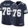 Navy John Niland Cowboys #76 Stitched American Football Jersey Custom Sewn-on Patches Mens Womens Youth