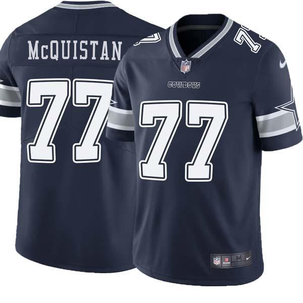 Navy Pat McQuistan Cowboys #77 Stitched American Football Jersey Custom Sewn-on Patches Mens Womens Youth