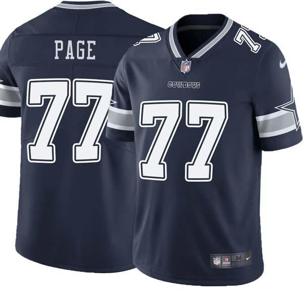 Navy Solomon Page Cowboys #77 Stitched American Football Jersey Custom Sewn-on Patches Mens Womens Youth