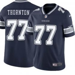 Navy Bruce Thornton Cowboys #77 Stitched American Football Jersey Custom Sewn-on Patches Mens Womens Youth