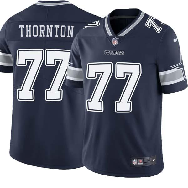 Navy Bruce Thornton Cowboys #77 Stitched American Football Jersey Custom Sewn-on Patches Mens Womens Youth