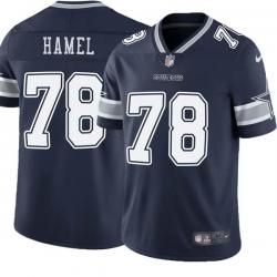 Navy Dean Hamel Cowboys #78 Stitched American Football Jersey Custom Sewn-on Patches Mens Womens Youth