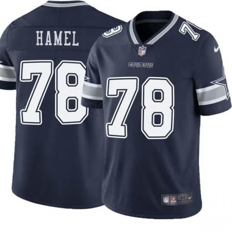 Navy Dean Hamel Cowboys #78 Stitched American Football Jersey Custom Sewn-on Patches Mens Womens Youth
