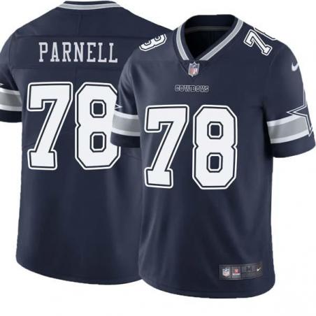 Navy Jermey Parnell Cowboys #78 Stitched American Football Jersey Custom Sewn-on Patches Mens Womens Youth