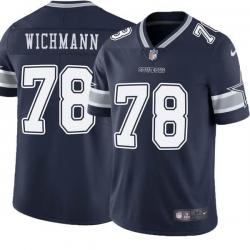 Navy Cody Wichmann Cowboys #78 Stitched American Football Jersey Custom Sewn-on Patches Mens Womens Youth