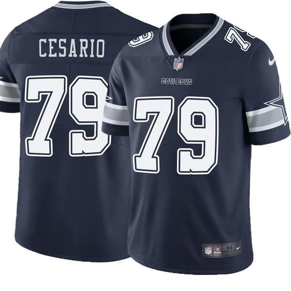 Navy Sal Cesario Cowboys #79 Stitched American Football Jersey Custom Sewn-on Patches Mens Womens Youth