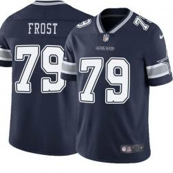 Navy Ken Frost Cowboys #79 Stitched American Football Jersey Custom Sewn-on Patches Mens Womens Youth