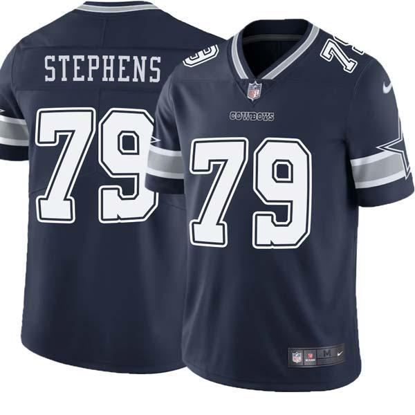 Navy Larry Stephens Cowboys #79 Stitched American Football Jersey Custom Sewn-on Patches Mens Womens Youth