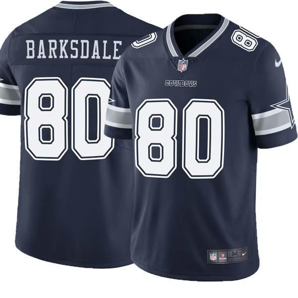 Navy Rod Barksdale Cowboys #80 Stitched American Football Jersey Custom Sewn-on Patches Mens Womens Youth