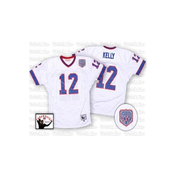 Jim Kelly Buffalo Football Jersey - Buffalo #12 Football Jersey(White Throwback)