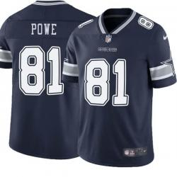Navy Karl Powe Cowboys #81 Stitched American Football Jersey Custom Sewn-on Patches Mens Womens Youth