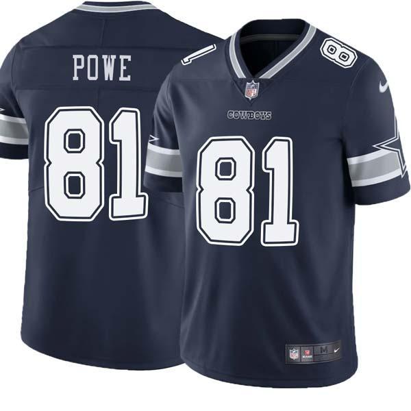 Navy Karl Powe Cowboys #81 Stitched American Football Jersey Custom Sewn-on Patches Mens Womens Youth
