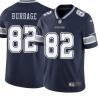 Navy Cornell Burbage Cowboys #82 Stitched American Football Jersey Custom Sewn-on Patches Mens Womens Youth