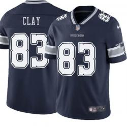Navy Hayward Clay Cowboys #83 Stitched American Football Jersey Custom Sewn-on Patches Mens Womens Youth
