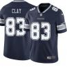 Navy Hayward Clay Cowboys #83 Stitched American Football Jersey Custom Sewn-on Patches Mens Womens Youth
