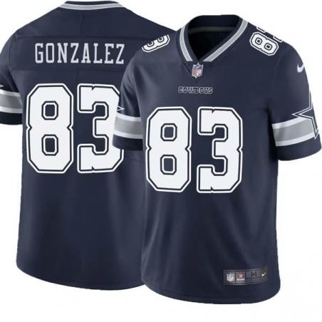 Navy Leon Gonzalez Cowboys #83 Stitched American Football Jersey Custom Sewn-on Patches Mens Womens Youth