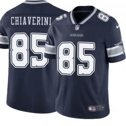 Navy Darrin Chiaverini Cowboys #85 Stitched American Football Jersey Custom Sewn-on Patches Mens Womens Youth