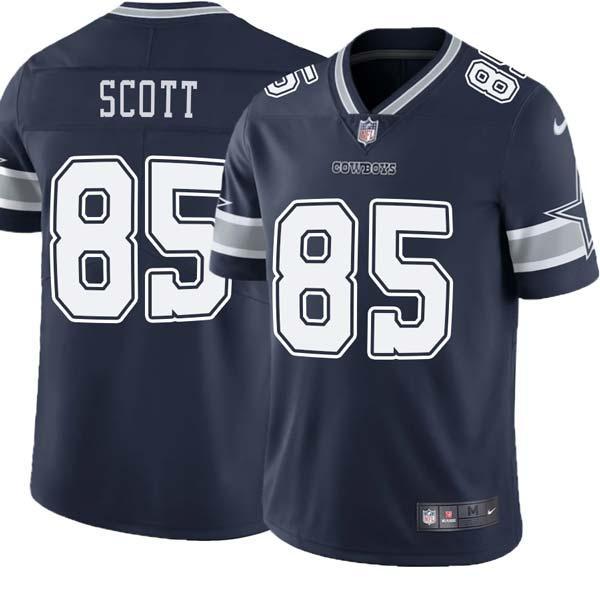 Navy Darnay Scott Cowboys #85 Stitched American Football Jersey Custom Sewn-on Patches Mens Womens Youth