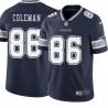 Navy Ralph Coleman Cowboys #86 Stitched American Football Jersey Custom Sewn-on Patches Mens Womens Youth
