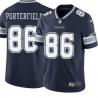Navy Garry Porterfield Cowboys #86 Stitched American Football Jersey Custom Sewn-on Patches Mens Womens Youth