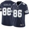 Navy Dalton Schultz Cowboys #86 Stitched American Football Jersey Custom Sewn-on Patches Mens Womens Youth