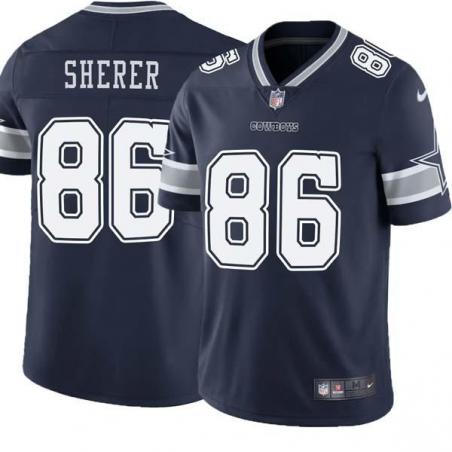 Navy Dave Sherer Cowboys #86 Stitched American Football Jersey Custom Sewn-on Patches Mens Womens Youth