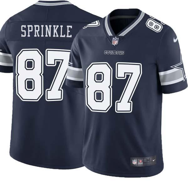Navy Jeremy Sprinkle Cowboys #87 Stitched American Football Jersey Custom Sewn-on Patches Mens Womens Youth
