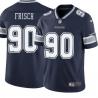 Navy Byron Frisch Cowboys #90 Stitched American Football Jersey Custom Sewn-on Patches Mens Womens Youth
