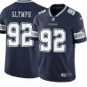 Navy Junior Glymph Cowboys #92 Stitched American Football Jersey Custom Sewn-on Patches Mens Womens Youth