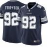 Navy Cedric Thornton Cowboys #92 Stitched American Football Jersey Custom Sewn-on Patches Mens Womens Youth