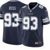 Navy Daniel Ross Cowboys #93 Stitched American Football Jersey Custom Sewn-on Patches Mens Womens Youth