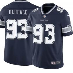 Navy Mike Ulufale Cowboys #93 Stitched American Football Jersey Custom Sewn-on Patches Mens Womens Youth
