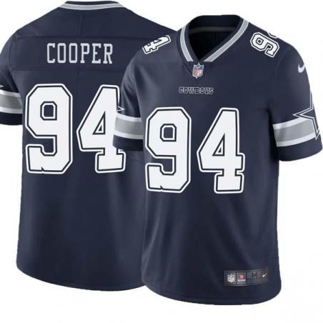 Navy Chris Cooper Cowboys #94 Stitched American Football Jersey Custom Sewn-on Patches Mens Womens Youth