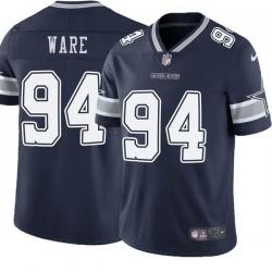 Navy DeMarcus Ware Cowboys #94 Stitched American Football Jersey Custom Sewn-on Patches Mens Womens Youth