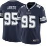 Navy Eli Ankou Cowboys #95 Stitched American Football Jersey Custom Sewn-on Patches Mens Womens Youth