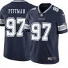 Navy Kavika Pittman Cowboys #97 Stitched American Football Jersey Custom Sewn-on Patches Mens Womens Youth