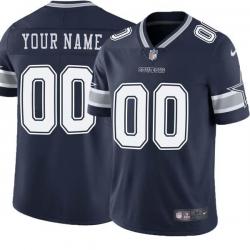 Navy Custom Dallas Cowboys Stitched American Football Jersey Sewn-on Patches Mens Womens Youth