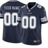 Navy Custom Dallas Cowboys Stitched American Football Jersey Sewn-on Patches Mens Womens Youth