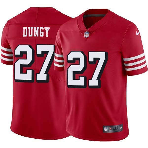 Red Throwback Tony Dungy 49ers Jersey Custom Sewn-on Patches Mens Womens Youth