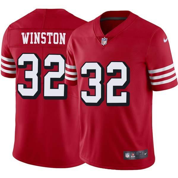 Red Throwback Lloyd Winston 49ers Jersey Custom Sewn-on Patches Mens Womens Youth